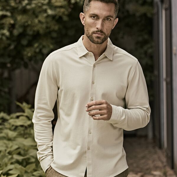 Tee Jays Luxury Organic Stretch Long Sleeve Shirt Thumbnail